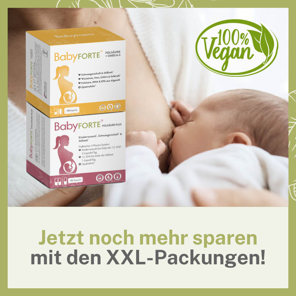 BabyFORTE Kugelzeit gibt es auch als Großpackung mit 180 Kapseln für 90 Tage