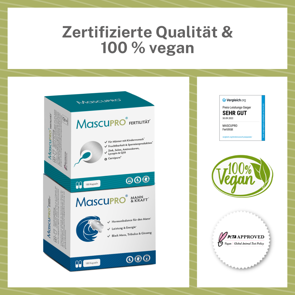 MascuPRO Löwenkraft Vorteile und Siegel