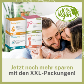 BabyFORTE Kinderwunsch & Zyklus-Set gibt es auch als Großpackung mit 180 Kapseln für 90 Tage