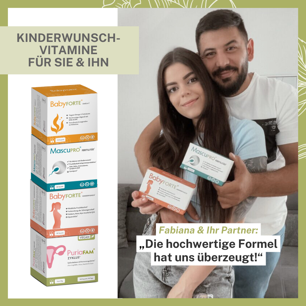 BabyFORTE Kinderwunsch & Zyklus-Set – Kinderwunsch-Vitamine für Sie und Ihn