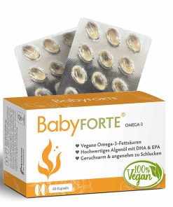 BabyFORTE Omega-3 60 Kapseln, Vorderseite Verpackung